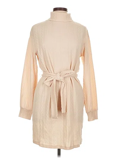 Pre-owned Unbranded Casual Dress In Brown