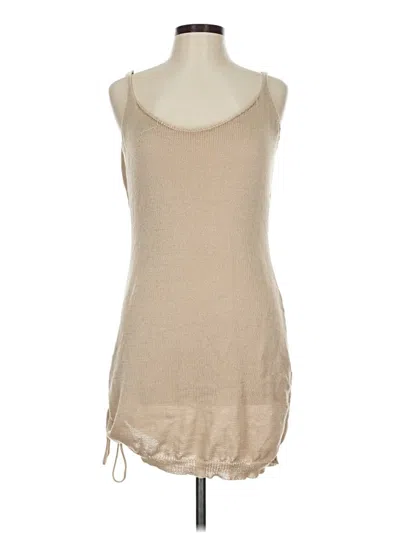 Pre-owned Unbranded Casual Dress In Brown