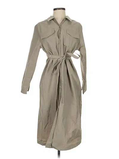 Pre-owned Unbranded Casual Dress In Brown