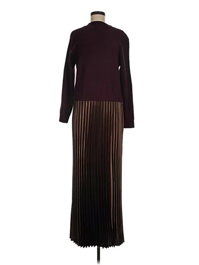 Pre-owned Unbranded Casual Dress In Brown