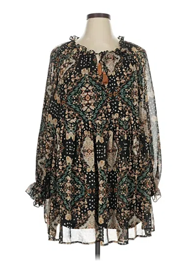 Pre-owned Unbranded Casual Dress In Brown
