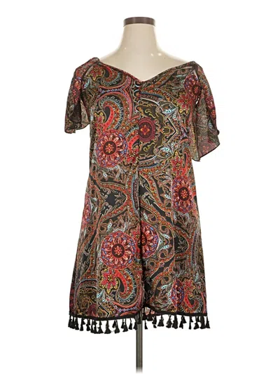 Pre-owned Unbranded Casual Dress In Brown