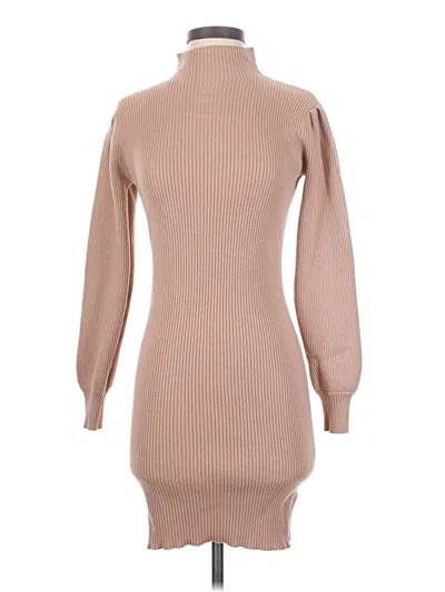 Pre-owned Unbranded Casual Dress In Brown