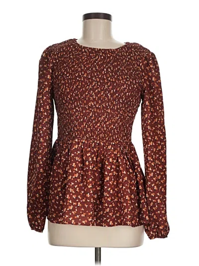 Pre-owned Unbranded Casual Dress In Brown