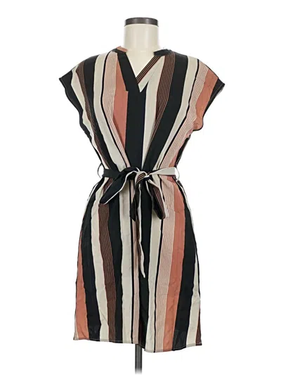 Pre-owned Unbranded Casual Dress In Brown