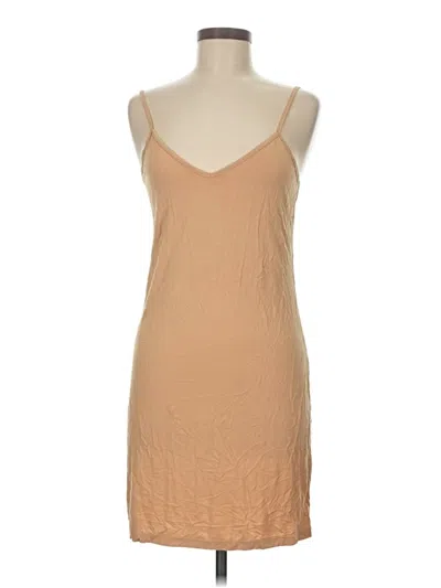 Pre-owned Unbranded Casual Dress In Brown