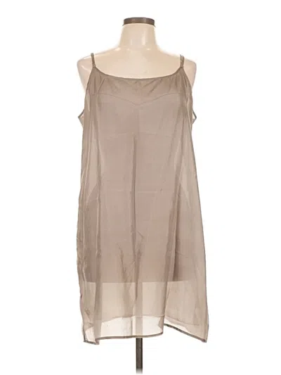 Pre-owned Unbranded Casual Dress In Brown
