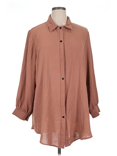 Pre-owned Unbranded Casual Dress In Brown