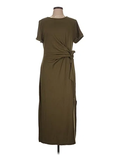 Pre-owned Unbranded Casual Dress In Brown