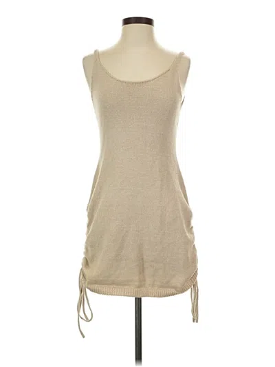 Pre-owned Unbranded Casual Dress In Brown