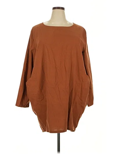 Pre-owned Unbranded Casual Dress In Brown