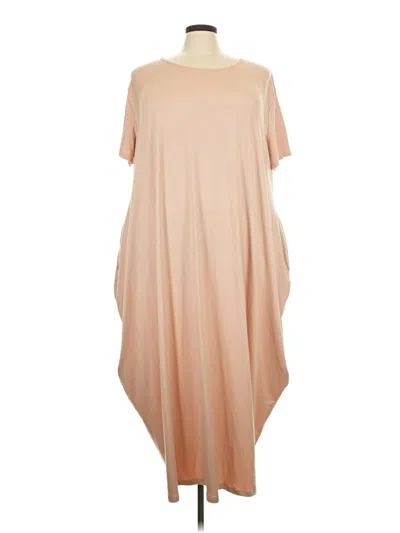 Pre-owned Unbranded Casual Dress In Brown