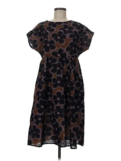 Pre-owned Unbranded Casual Dress In Brown