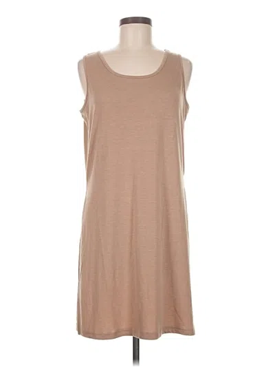 Pre-owned Unbranded Casual Dress In Brown