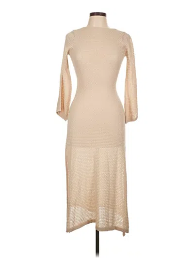 Pre-owned Unbranded Casual Dress In Brown