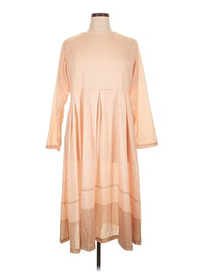Pre-owned Unbranded Casual Dress In Brown