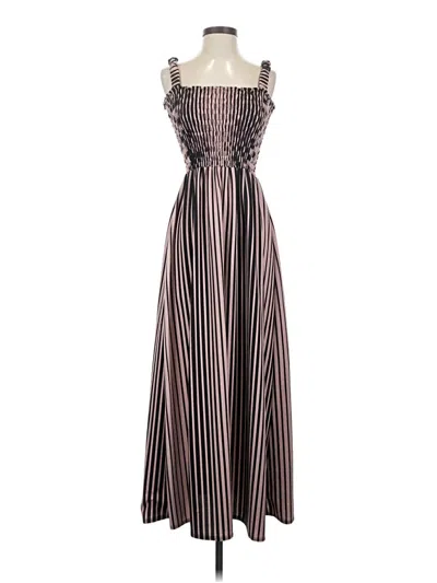 Pre-owned Unbranded Casual Dress In Brown