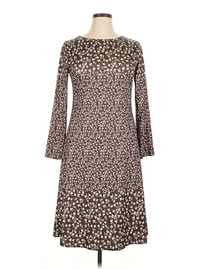 Pre-owned Unbranded Casual Dress In Brown