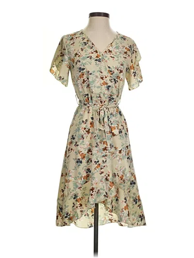 Pre-owned Unbranded Casual Dress In Brown