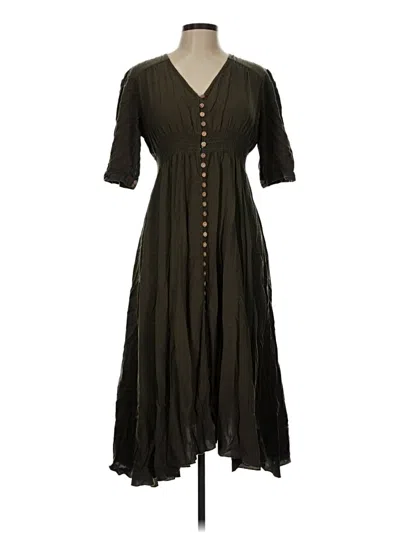 Pre-owned Unbranded Casual Dress In Brown