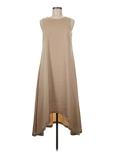Pre-owned Unbranded Casual Dress In Brown