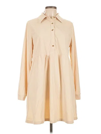 Pre-owned Unbranded Casual Dress In Brown