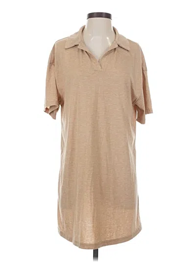 Pre-owned Unbranded Casual Dress In Brown