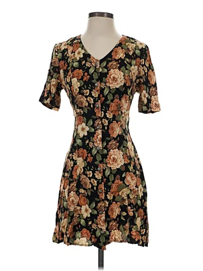 Pre-owned Unbranded Casual Dress In Brown