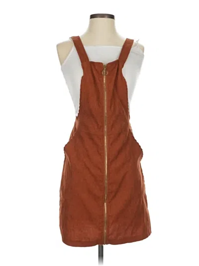 Pre-owned Unbranded Casual Dress In Brown