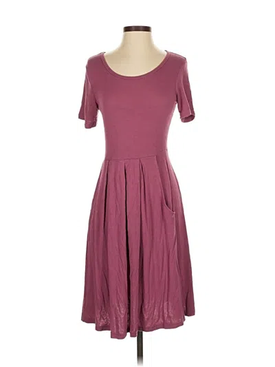 Pre-owned Unbranded Casual Dress In Burgundy