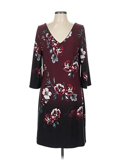 Pre-owned Unbranded Casual Dress In Burgundy