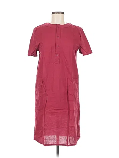 Pre-owned Unbranded Casual Dress In Burgundy