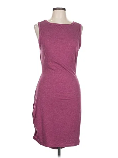 Pre-owned Unbranded Casual Dress In Burgundy