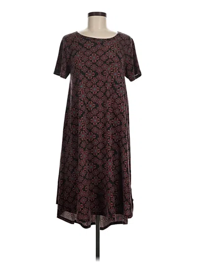 Pre-owned Unbranded Casual Dress In Burgundy