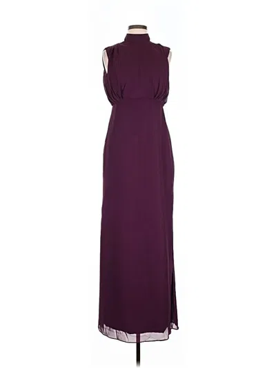 Pre-owned Unbranded Casual Dress In Burgundy