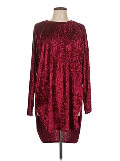 Pre-owned Unbranded Casual Dress In Burgundy