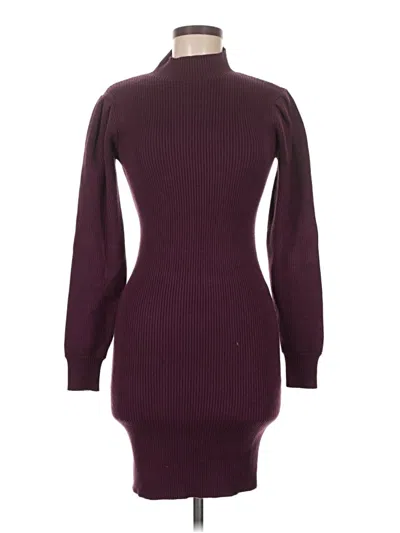 Pre-owned Unbranded Casual Dress In Burgundy