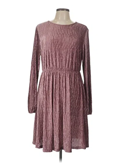Pre-owned Unbranded Casual Dress In Burgundy