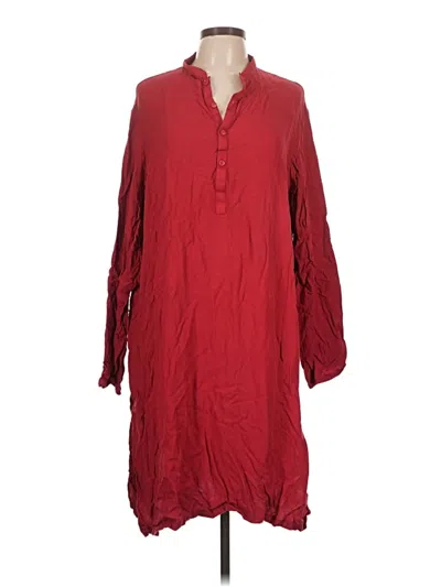 Pre-owned Unbranded Casual Dress In Burgundy