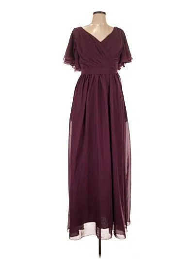 Pre-owned Unbranded Casual Dress In Burgundy