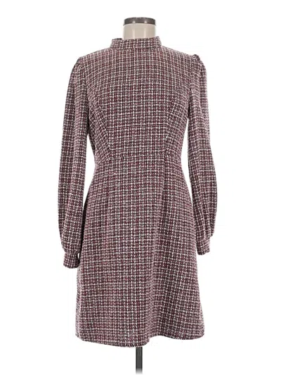 Pre-owned Unbranded Casual Dress In Burgundy