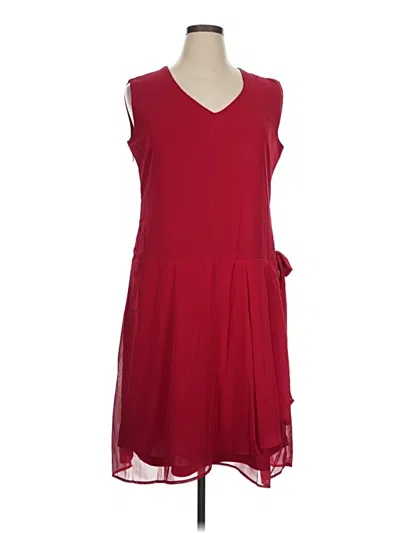 Unbranded Casual Dress In Burgundy