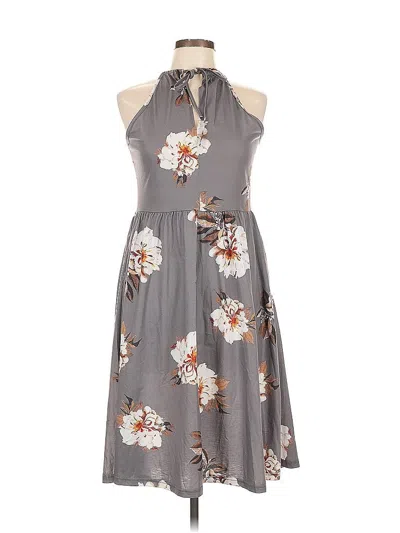 Pre-owned Unbranded Casual Dress In Gray