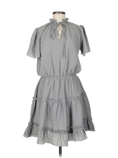 Pre-owned Unbranded Casual Dress In Gray