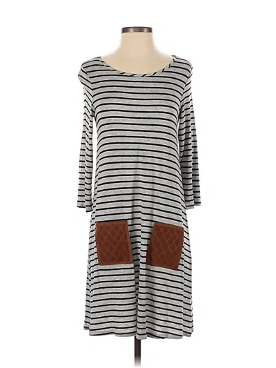 Pre-owned Unbranded Casual Dress In Gray