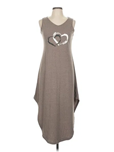 Pre-owned Unbranded Casual Dress In Gray