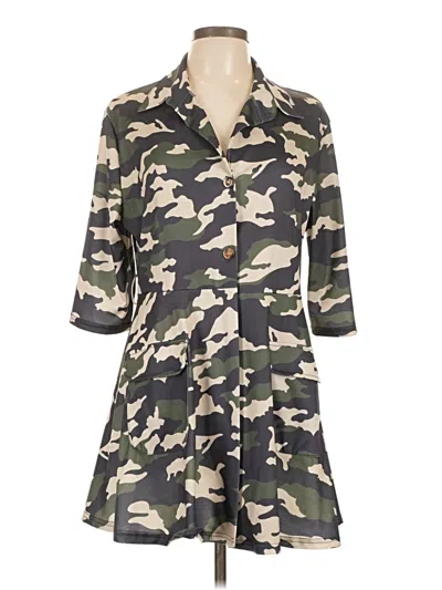 Pre-owned Unbranded Casual Dress In Gray