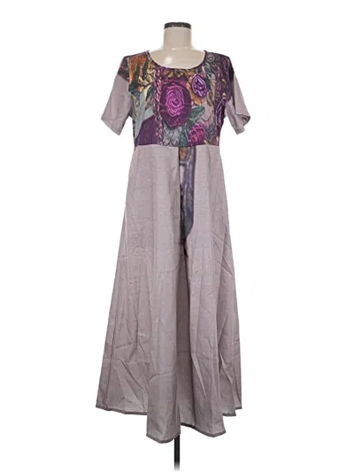 Pre-owned Unbranded Casual Dress In Gray