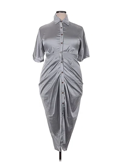Pre-owned Unbranded Casual Dress In Gray