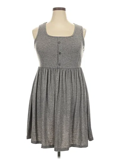 Pre-owned Unbranded Casual Dress In Gray